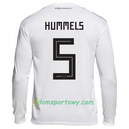 Koszulka Niemcy Hummels 5 Domowe Koszulki Piłkarskie Mistrzostwa Świata 2018 Długi Rękaw